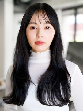 レノラ 本町(LENORA) ☆フェミニンロング大人かわいいぱっつん前髪レイヤーカット小顔