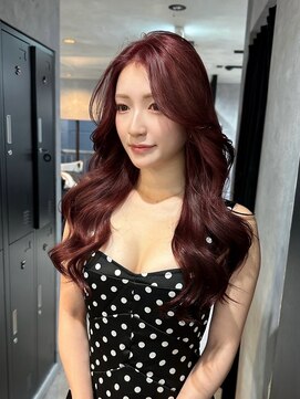 フィーネ 横浜(Fi -Ne) 大人かわいい韓国プルエクステ/透明感レッドブラウン/髪質改善