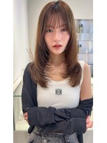 ノイ 銀座(noi)&nbsp;韓国ヘア／ミディアム/レイヤーカット／前髪カット