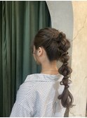 高め編みおろし