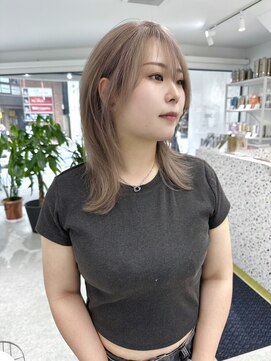 顔まわりレイヤー/レイヤーカット/ダブルカラー