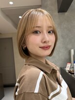 サンド 池袋 2nd(sand)&nbsp;あご下2cmボブ#ミルクティーベージュ#ハイトーン