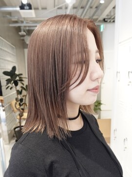 テクネ 天神大名(techne) 天神大名ミルクティーベージュダブルカラーケアブリーチショート