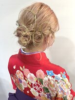 ネオリーブカフ 鶴ヶ峰店(Neolive caff)&nbsp;卒業式　成人式　ヘアセット　ヘアアレンジ　ダブルカラー