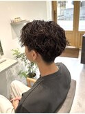 ツイストスパイラルパーマ/アクティブショート/佐久間凪沙