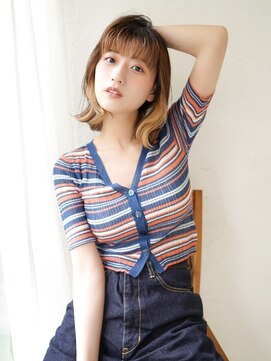 La fith hair SHISEI 名古屋2号店【ラフィス ヘアー シセイ】【4月9日OPEN（予定）】 【La fith】前髪インナーカラー×外ハネボブ