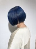 グラデーションボブ/ディープブルー