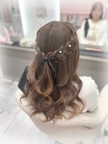 リアン 八幡筋店(lien)&nbsp;編み込みハーフアップ♪