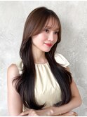 ＊20代30代40代◎小顔シースルーバングロングレイヤー韓国ヘア