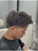 アップバングショートアクティブショート熊本メンズカット