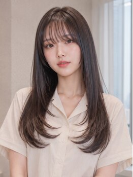 elan tokyo 学芸大学店　髪質改善／ケアカラー／ケアブリーチ【6月24日OPEN（予定）】の写真/ダメージレス施術で実現！自然なストレートになる縮毛矯正で憧れの艶髪へ♪