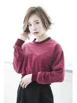 ミエル ヘア 新宿(miel hair)&nbsp;【miel hair新宿】ふわっとナチュラルなショートボブ