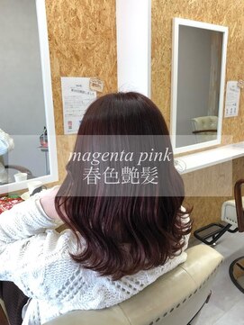 ダブルケーツー 倉敷店(wk-two) ☆春色艶髪　magenta pink☆