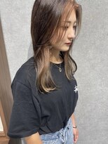 デイジー(Daisy) セミロングインナーカラー/イヤリングカラー/ベージュ