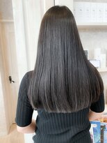 キャアリー(Caary)&nbsp;福山 髪質改善ストレートパーマ人気Caary切りっぱなしロング