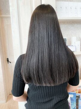 キャアリー(Caary) 福山 髪質改善ストレートパーマ人気Caary切りっぱなしロング