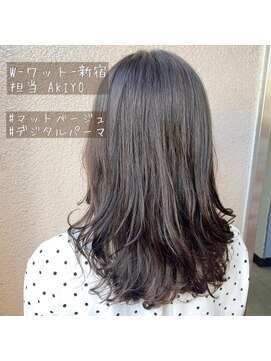 ワット 原宿店(W) 【W-ワット-原宿店】カラー＆デジタルパーマ