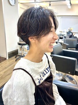 イオエ(ioe) 黒髪/ボブルフ/ネビージュ/小顔/ワンレン/髪質改善/グレージュ