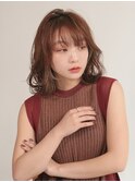 ニュアンスパーマボブ・くすみブラウン