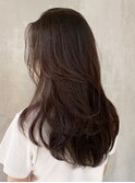 ラベンダーグレイレイヤーカット_グレージュカラーボブ_ba416683