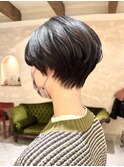 横顔美人ショート/マッシュ/イメチェン/ニュアンスパーマ
