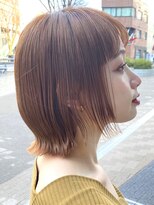 ヴェイン 渋谷(vain)&nbsp;外ハネショートミニボブ　薄めバング×ブラウン