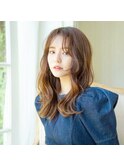チョコレート色×前髪顔周り×くびれウェーブ[大宮]