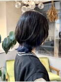 【新世代エフェクトブリーチ】インナーカラーブルー