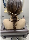 ヘアアレンジ/ヘアセット/編みおろし