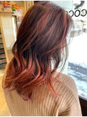 グラデーション×ホワイトピンク