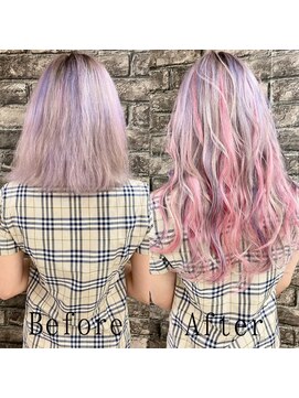 あるじゃんすー 名古屋店 ピンクユニコーン#シールエクステ#ナチュラルピンク#韓国#名古屋