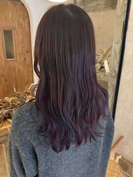 フー(fue’) ラベンダーピンク×ゆるふわロング