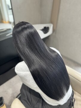 ミントリーフ(Mint leaf) 髪質改善カラー ブルーブラック ヘッドスパ付き