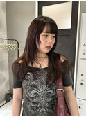 レイヤーカット/顔まわりレイヤー/艶カラー