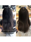 艶髪縮毛矯正Before/After