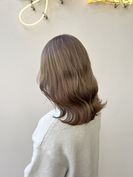 アジールヘア 北千住駅西口店(agir hair) ミルクティーカラー　ベージュカラー　ミルクティーベージュ