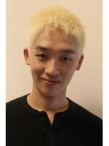 ヘアカロン 熊本本店(Hair CALON)&nbsp;メンズブリーチブロンドボウズベリショメンズショート熊本下通