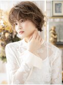 フレンチカジュアル小顔くせ毛風ボブパーマh3上尾20代30代40代