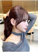 韓国ヘア/韓国スタイル/縮毛矯正/髪質改善/レイヤーカット