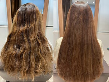クララ カシハラ(CLALA Kashihara)の写真/【感動クオリティ】髪質改善ヒト幹細胞TR×縮毛矯正×カット×ナノバブル¥15950/カラーも同時OK