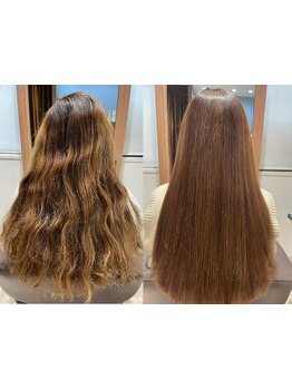 【感動クオリティ】髪質改善ヒト幹細胞TR×縮毛矯正×カット×ナノバブル\15950/カラーも同時OK