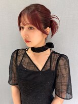 カチモリヘア/結婚式お呼ばれヘア/タイトヘアアレンジ/韓国ヘア