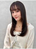 韓国レイヤー/ワインレッド/マロンベージュ/イメチェン/吉祥寺
