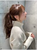 顔型別ヘアスタイル特集 /チェリーブラウン /ミニウルフ/北九州