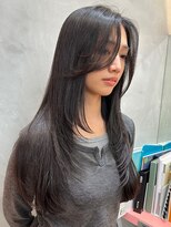 ロンドポレール 北千住(Lond polaire)&nbsp;暗めカラー/韓国風巻き/レイヤーカット/くすみベージュ/北千住