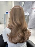ブリーチなしダブルカラーで作るハニーベージュ♪10代20代30代