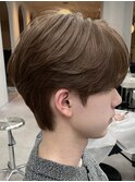 【NARE NOE】韓国風シースルーマッシュ×ミルクブラウン