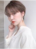 Say.レイヤーショートひし形ショートヘーゼルグレージュブリーチ