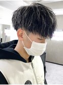 波巻きパーマ/スパイラルパーマ/メンズ/眉毛/短髪/サーフカール
