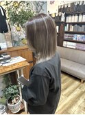 ハイライトカラー　バレイヤージュ　ヘンリーボブ